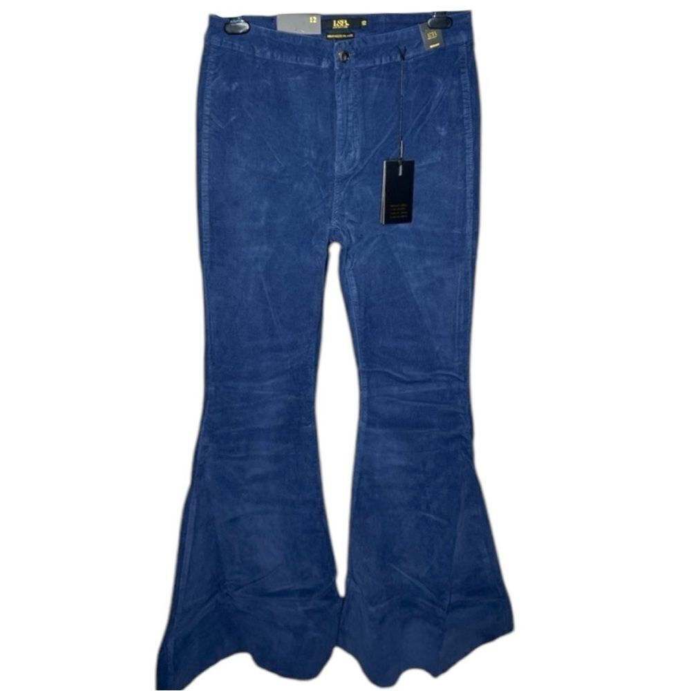 Lucky & Blessed Navy Carson Corduroy Flares NWT - Picture 4 of 11